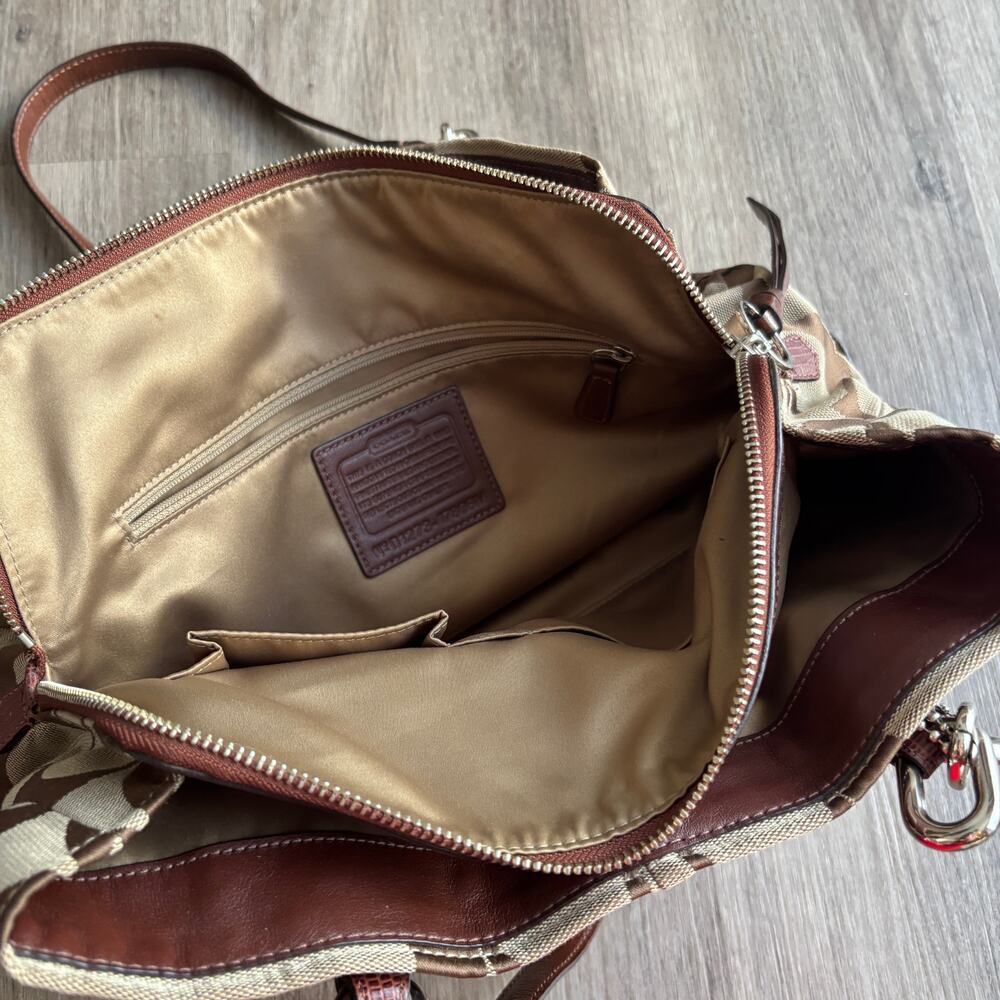 Coach Chelsea Signature Jayden Carryall Satchel/Top Handle Bag 17806 Khaki/Brown - Picture 3 of 8